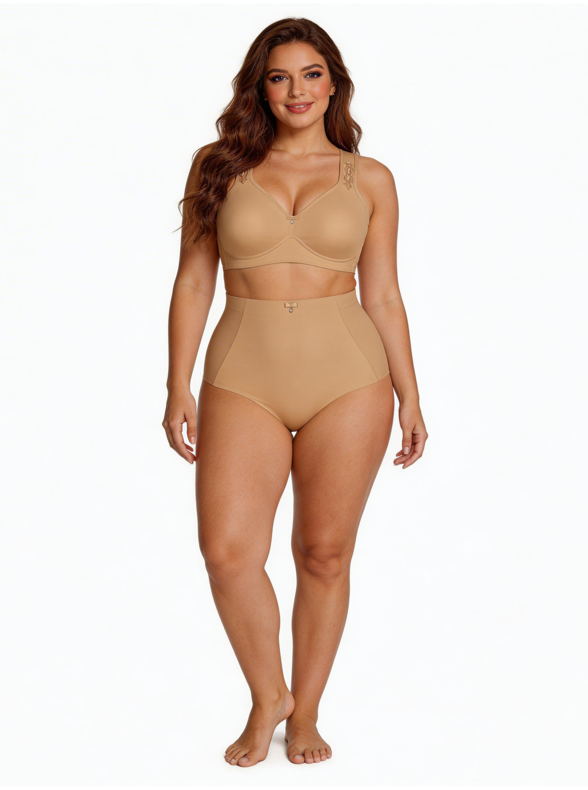 Nohavičky s vyšším pásom BEAUTIFUL EMBROIDERY Nohavičky s vyšším pásom BEAUTIFUL EMBROIDERY