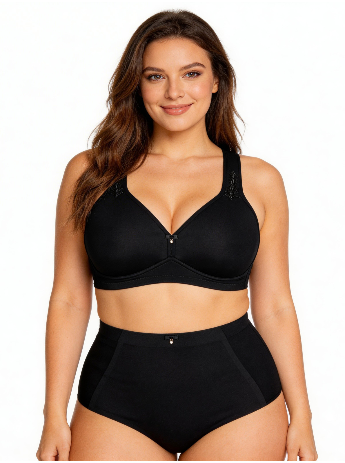 Nohavičky s vyšším pásom BEAUTIFUL EMBROIDERY Nohavičky s vyšším pásom BEAUTIFUL EMBROIDERY