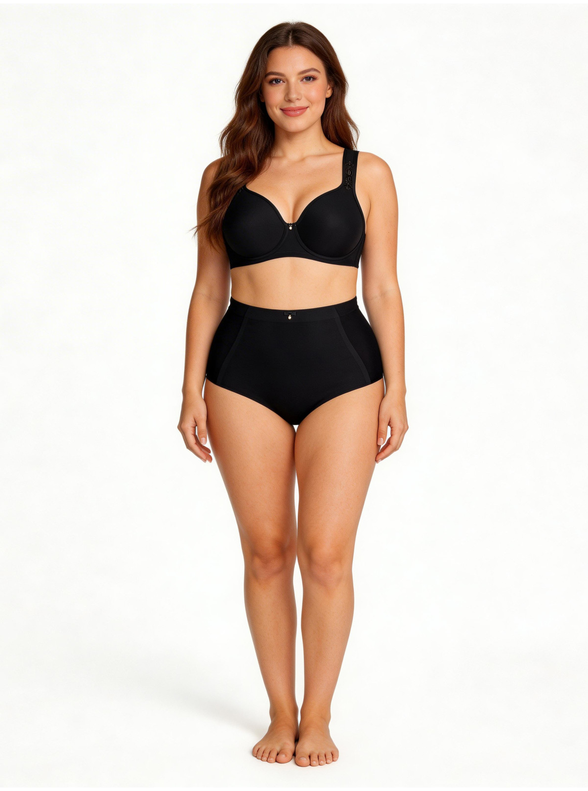 Nohavičky s vyšším pásom BEAUTIFUL EMBROIDERY Nohavičky s vyšším pásom BEAUTIFUL EMBROIDERY