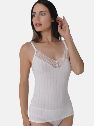 Tielko s úzkymi ramienkami NATURAL STRIPE Sassa 38382