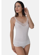 Tielko s úzkymi ramienkami NATURAL STRIPE