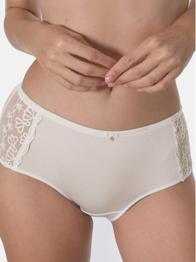 Nohavičky s vyšším pásom FAMOUS EMBROIDERY Nohavičky s vyšším pásom FAMOUS EMBROIDERY